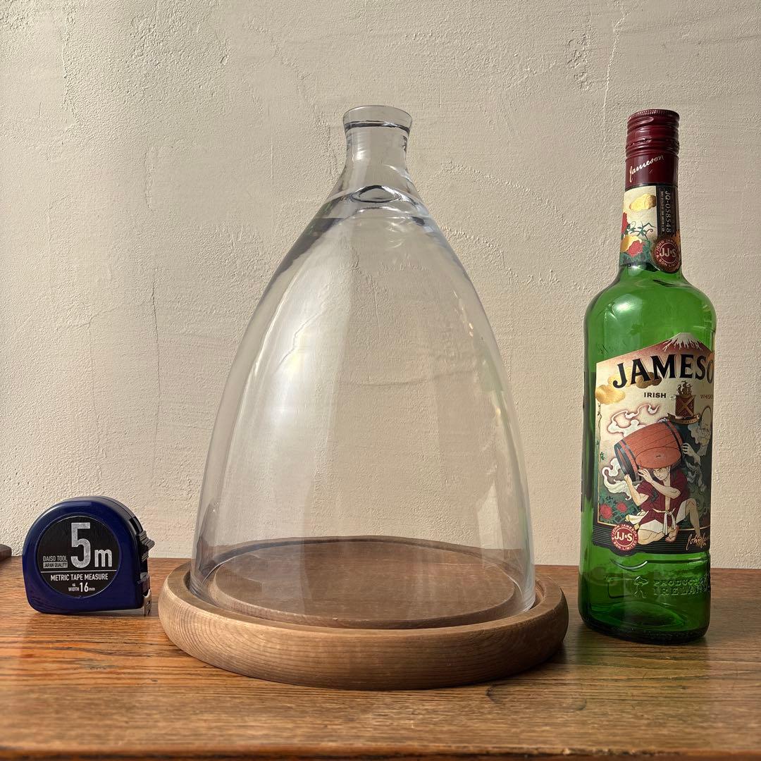 ダルトン ガラスドーム ガラスクローシュ 木製台座 ディスプレイ インテリア