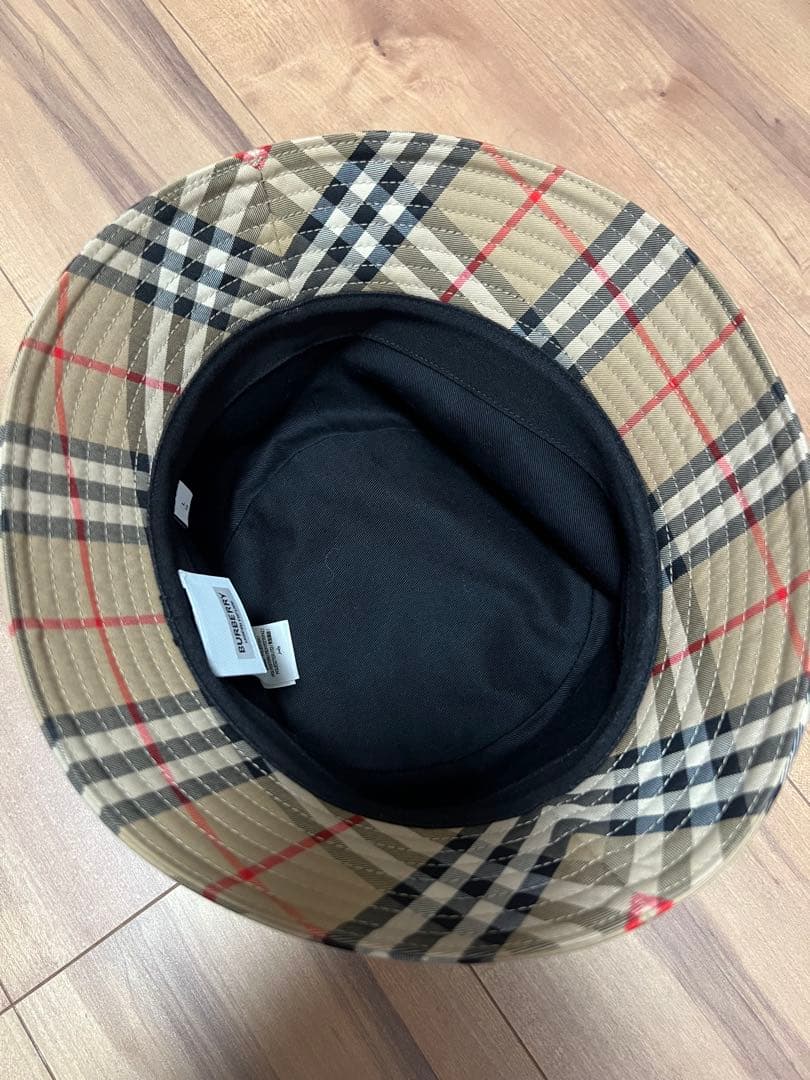 バーバリー チェック柄 バケットハット Lサイズ