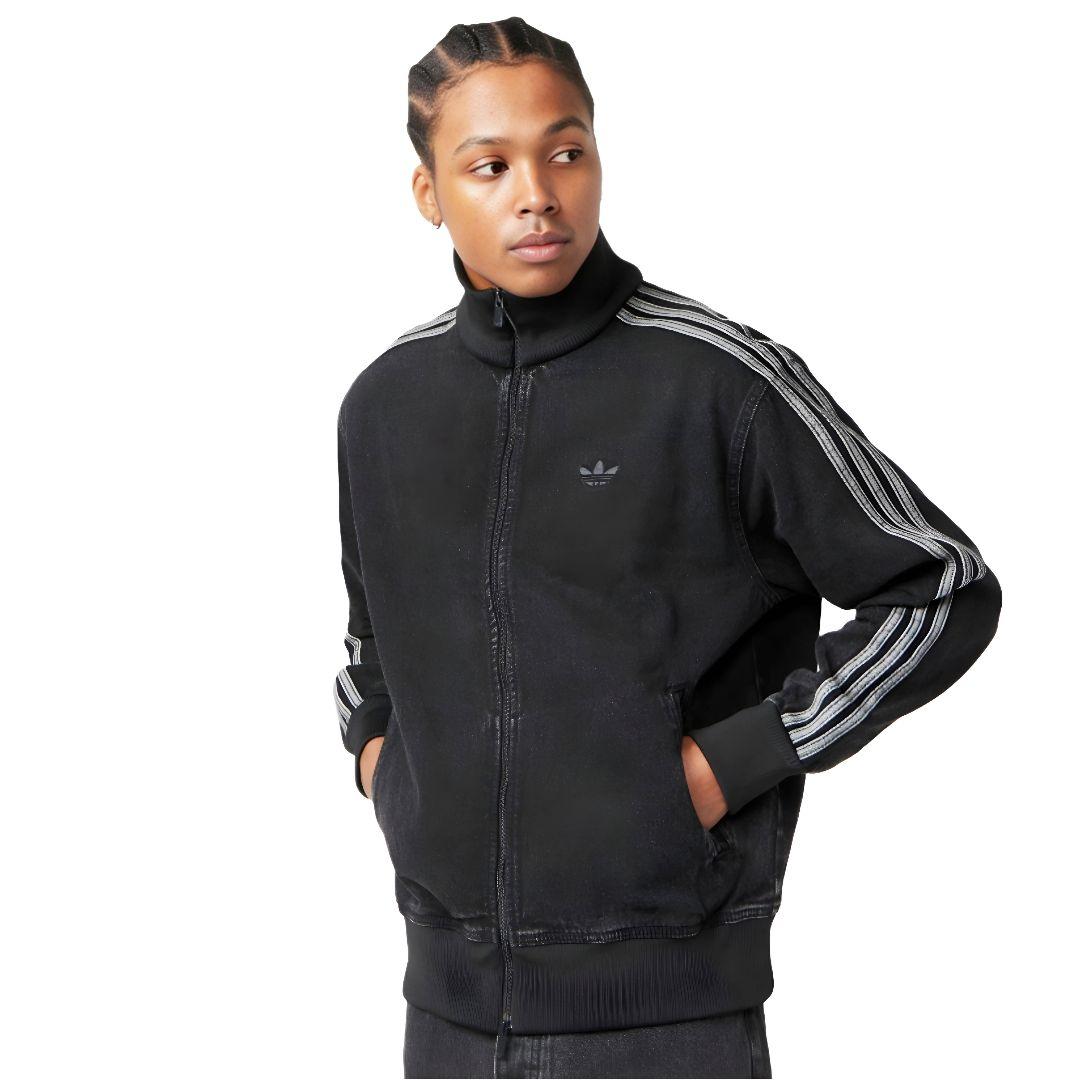 黒4XL★デニムファイヤーバードトラックジャケット★Gジャン★男女★新品未使用