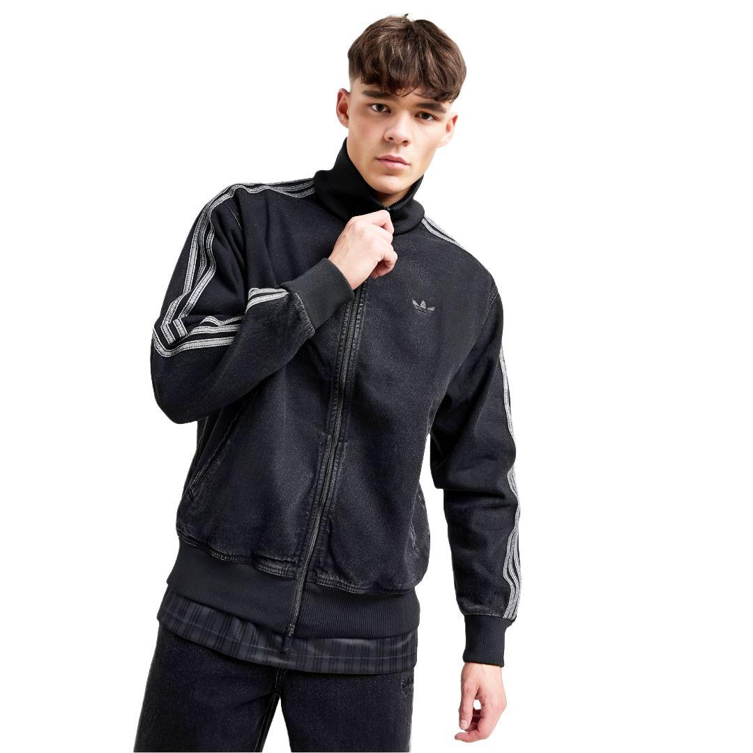 黒4XL★デニムファイヤーバードトラックジャケット★Gジャン★男女★新品未使用