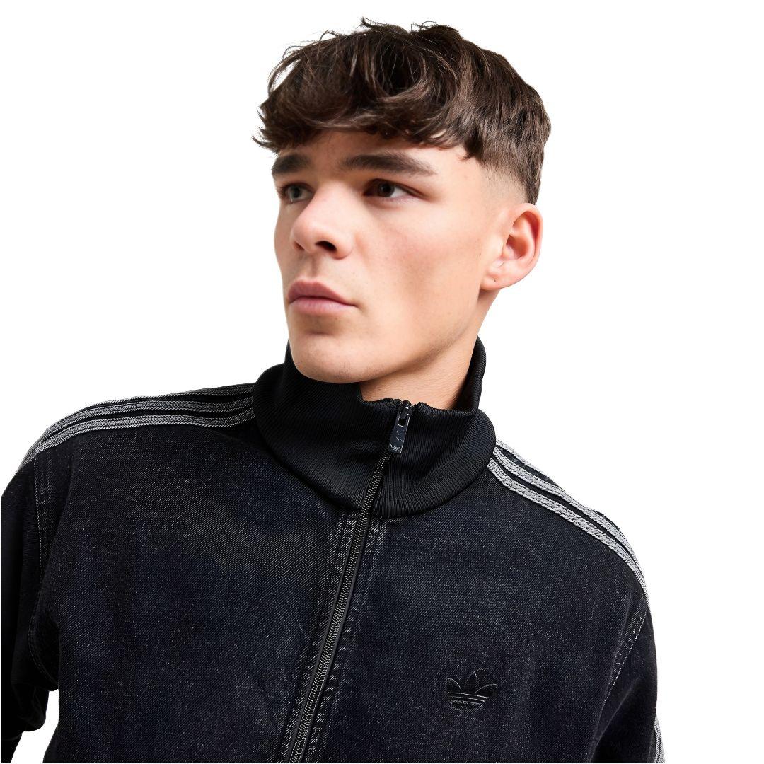 黒4XL★デニムファイヤーバードトラックジャケット★Gジャン★男女★新品未使用