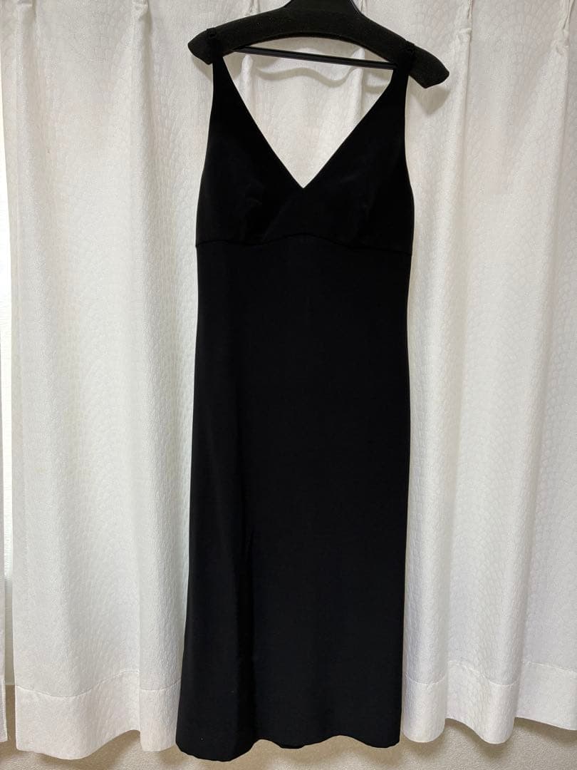 DOLCE & GABBANAブラック　シルクワンピース