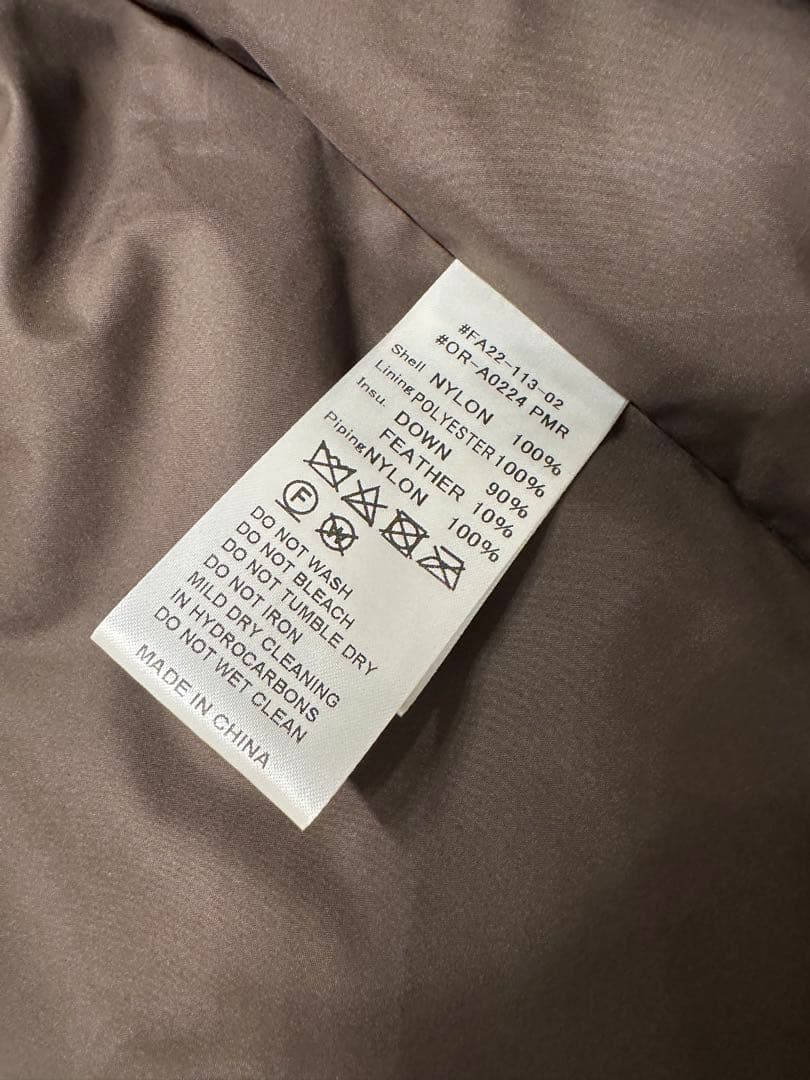 ORCIVAL PERTEX(R) キルトダウンノーカラーブルゾン