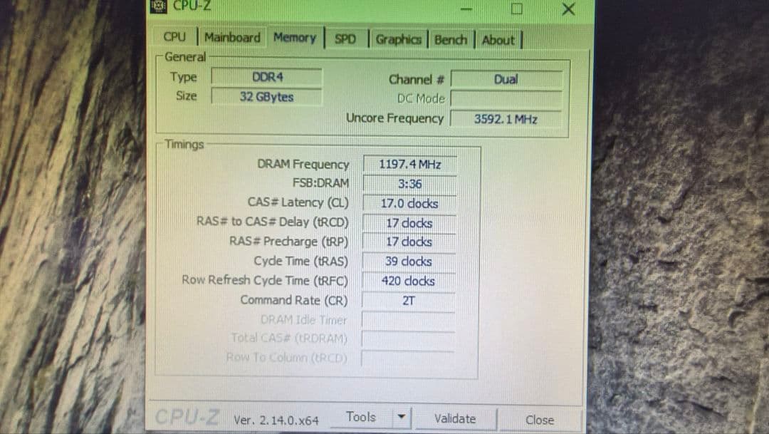 DDR4 8GBx4枚 32GB pc4-2400 動作確認済み ⑦