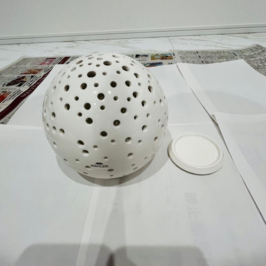 ケーラー ノビリ ボールキャンドルホルダー 12cm+14cmの2点セット
