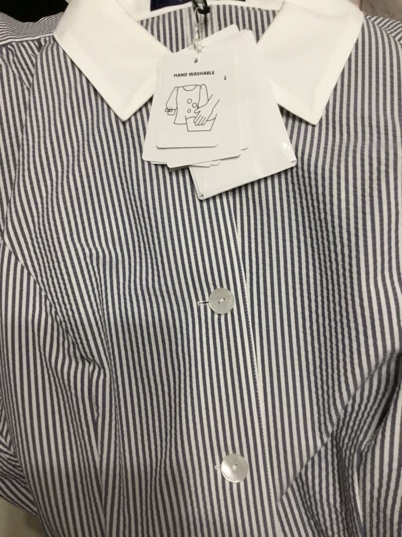 【新品タグ付】最新2025今季カタログ掲載品バルーンワンピースネイビー40号L