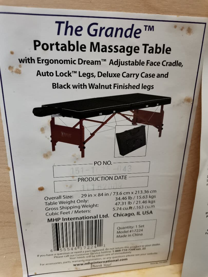 マスター　ポータブルマッサージベッド