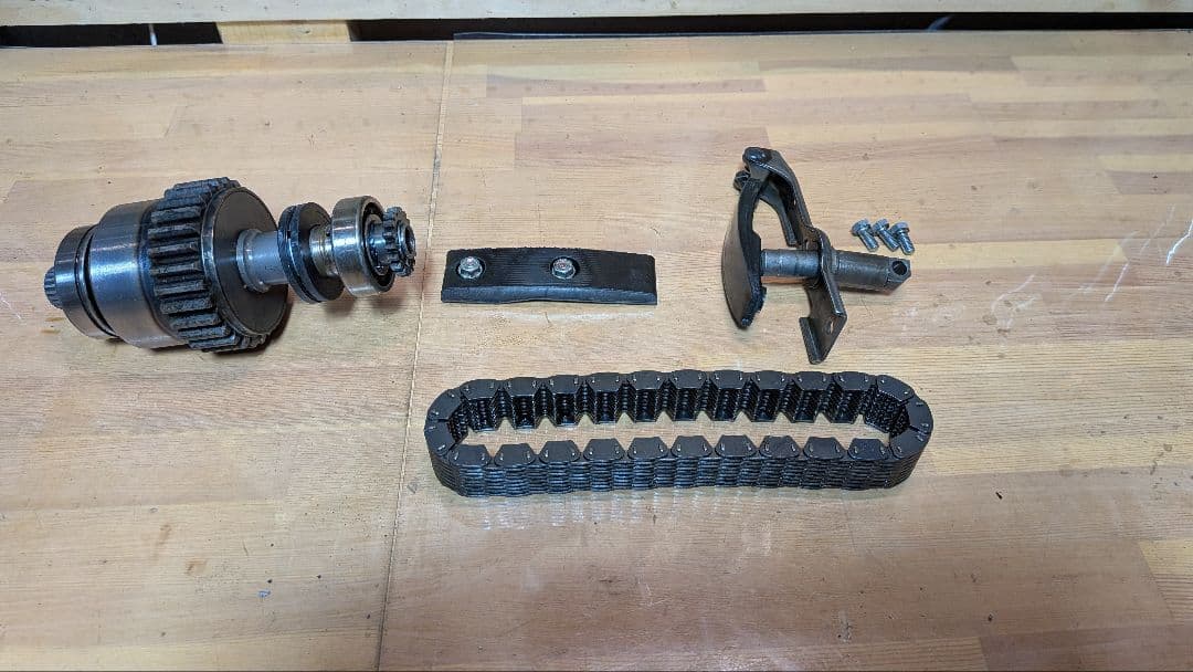 CB750F　プライマリーギア　プライマリーチェーン　チェーンテンショナー