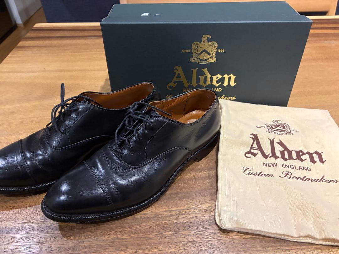 Alden オールデン　ストレートチップ　ブラック　27.5-28cm　9.5