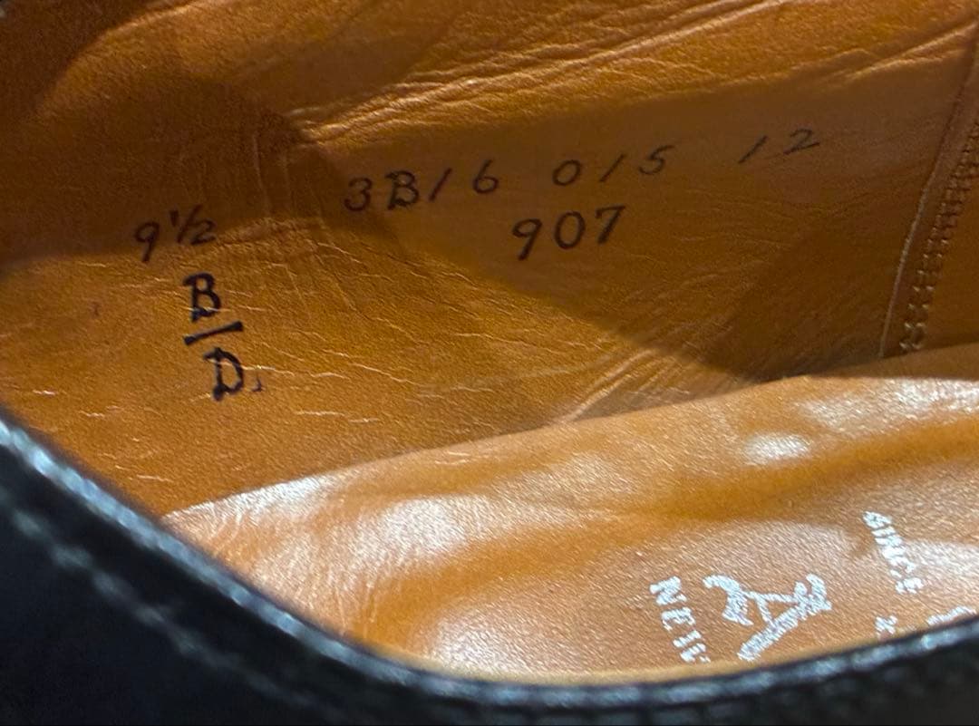 Alden オールデン　ストレートチップ　ブラック　27.5-28cm　9.5