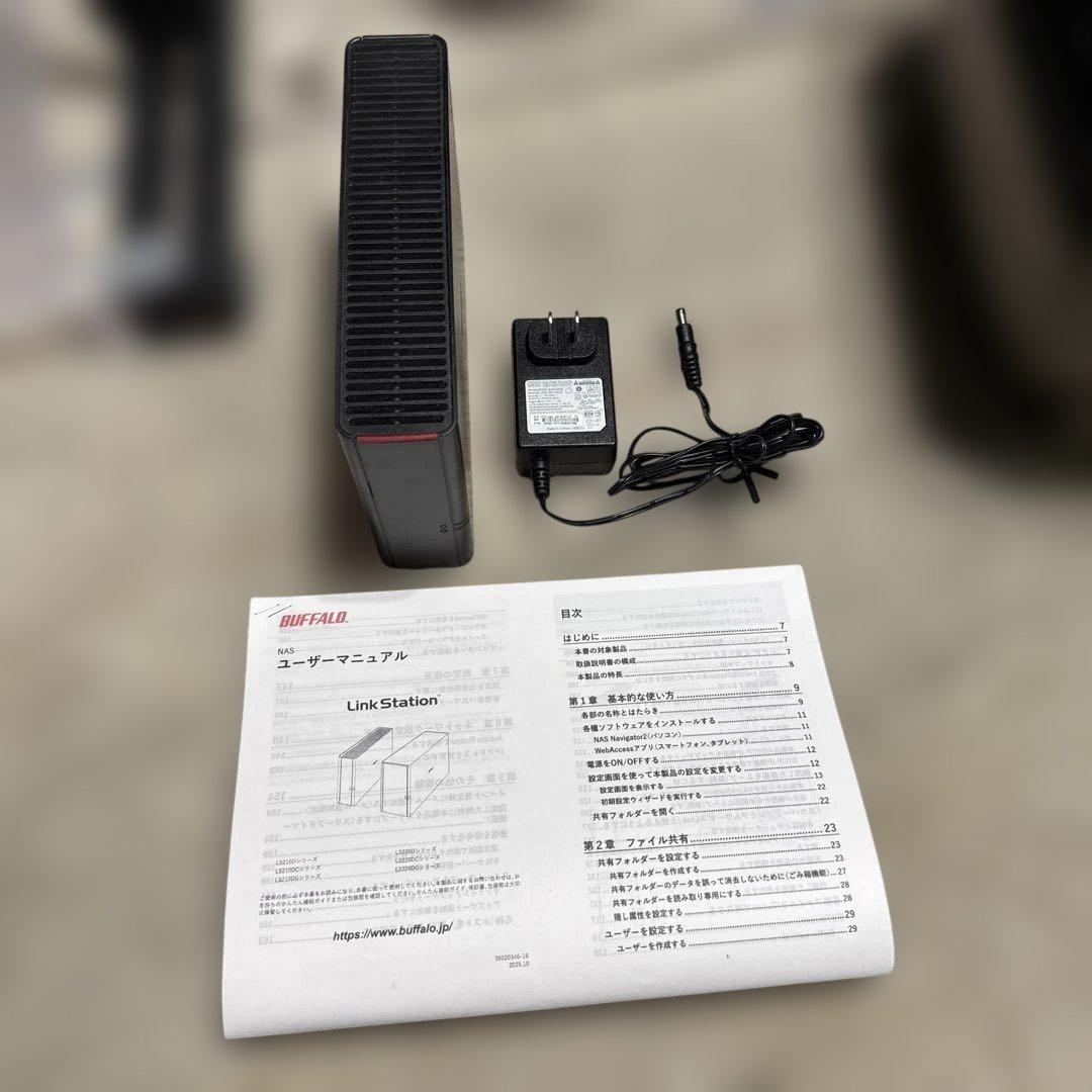 【美品】BUFFALO Link Station LS210D0201C 2TB