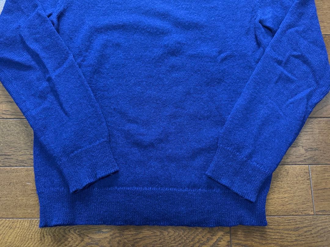 PRADA アルパカ クルーネックニット ブルー サイズ46