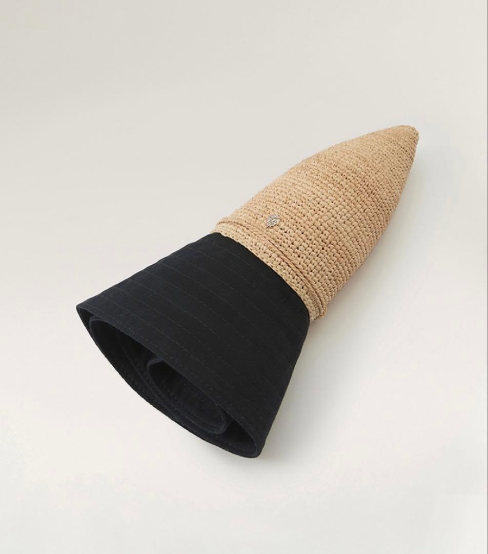 新品✨ヘレンカミンスキー カロラ 麦わら帽子 ラフィア ベージュ ブラック