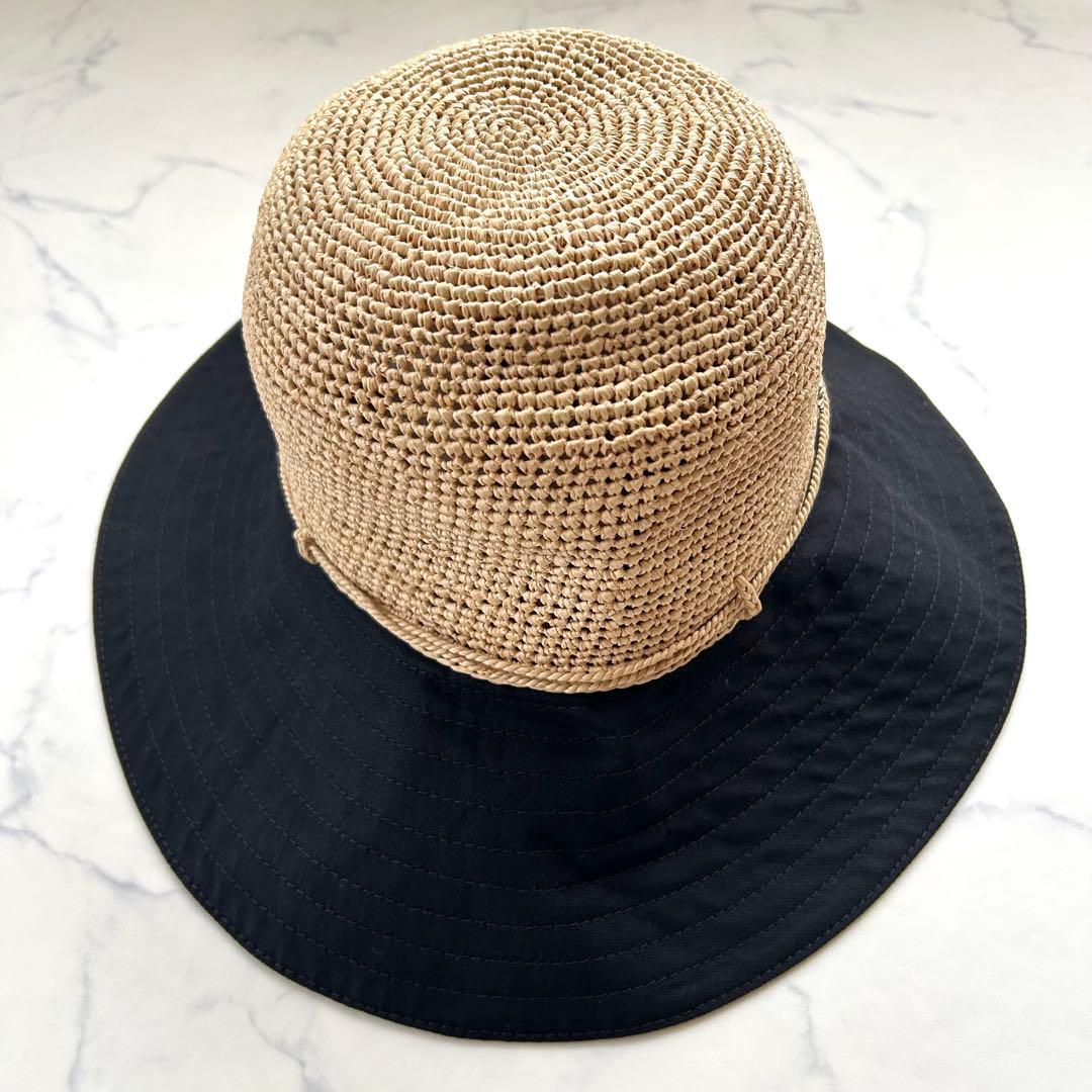新品✨ヘレンカミンスキー カロラ 麦わら帽子 ラフィア ベージュ ブラック