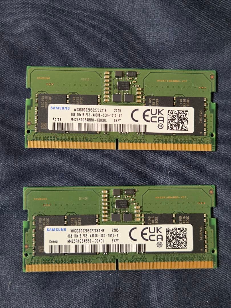 SAMSUNG 8GB DDR5-4800 ノートPC用メモリ