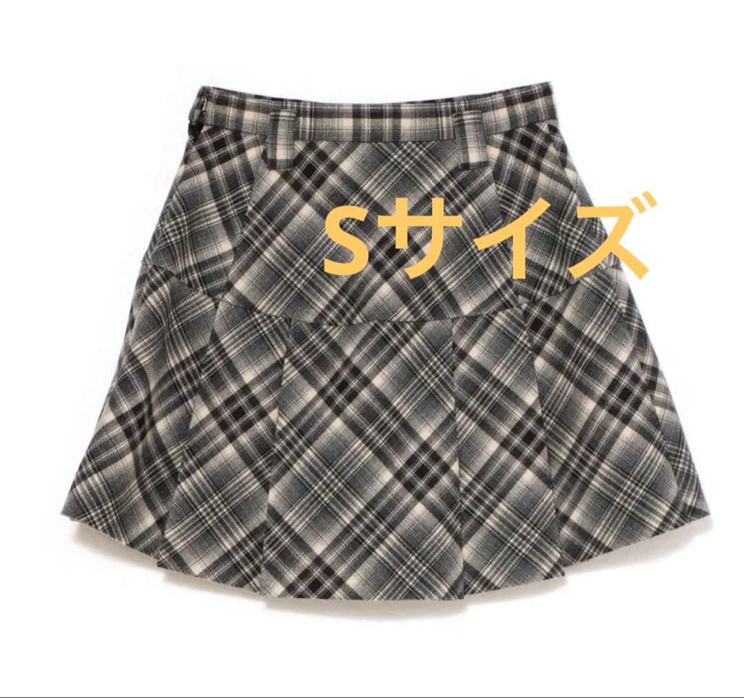 スカート andmary Coco check mini pleats skirt