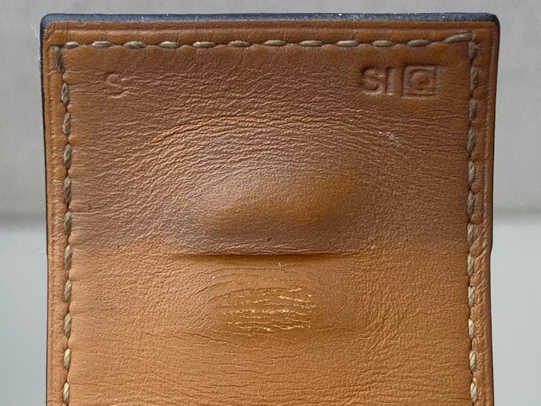 ★HERMES コリエドシアン ブレスレット レザー バングル ゴールド金具