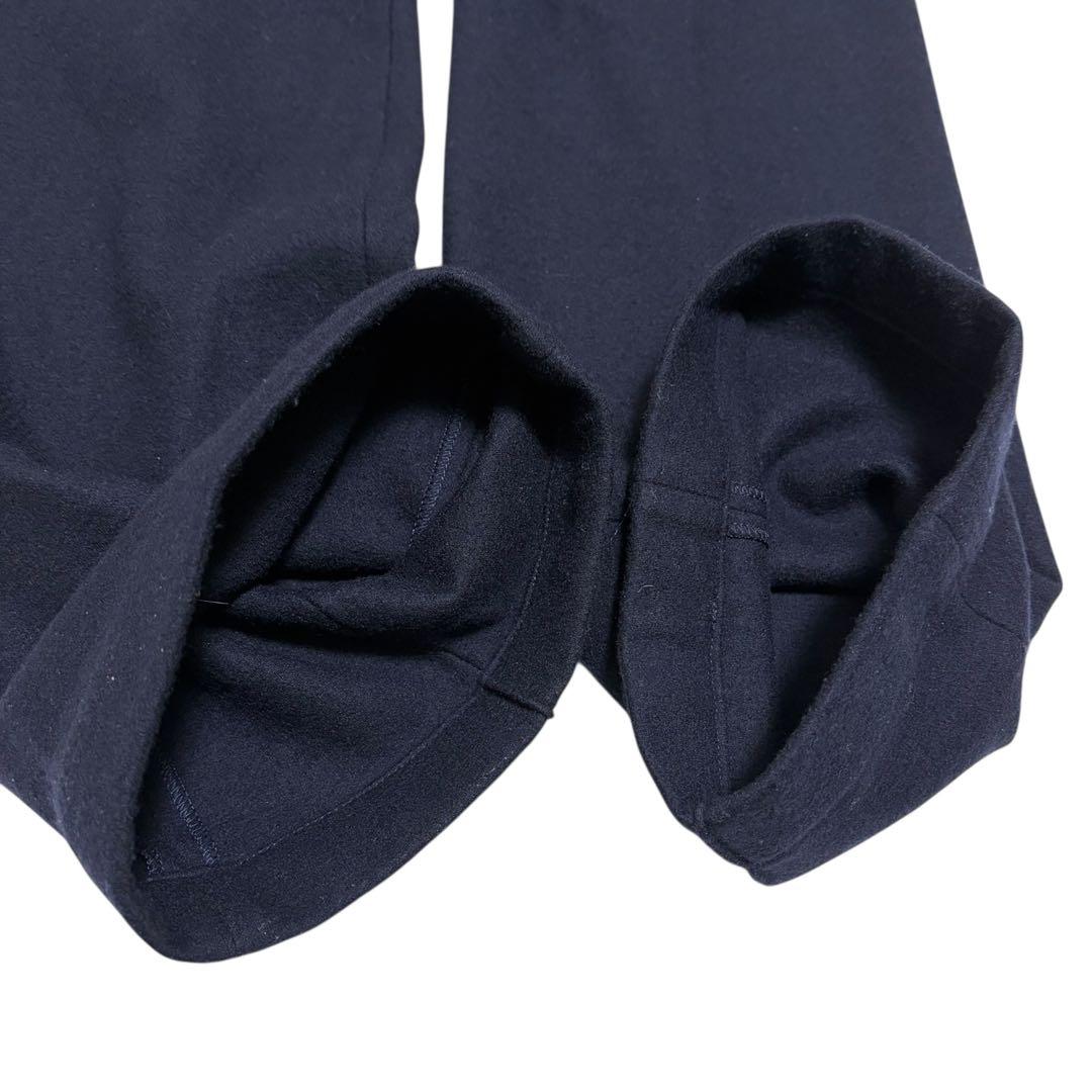 ボーダーズアットバルコニー　パンツ　ブラック　ストレート　ウール　S 黒