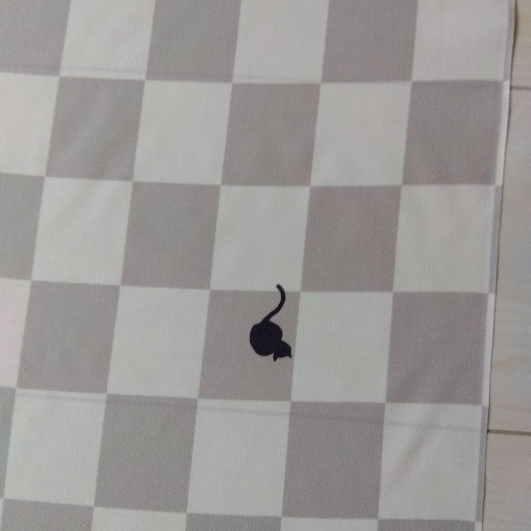 長襦袢地　反物　正絹　猫柄　市松柄　一筋弥工房　新品