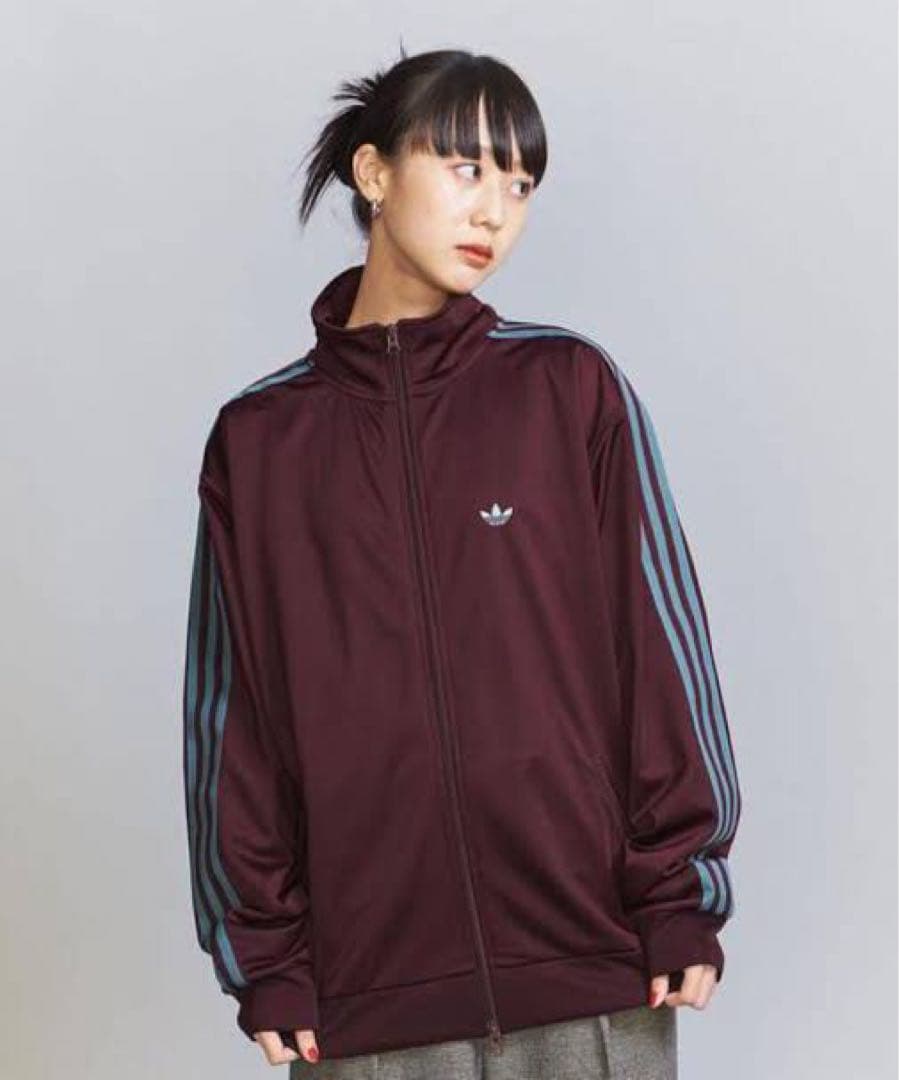 adidas トラックジャケット ジェンダーニュートラル マルーン M