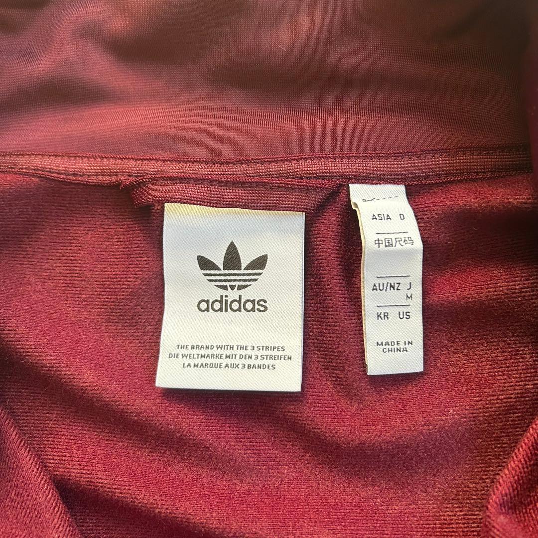 adidas トラックジャケット ジェンダーニュートラル マルーン M