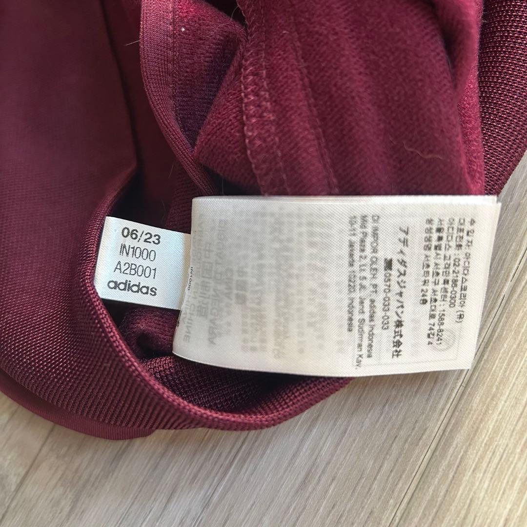 adidas トラックジャケット ジェンダーニュートラル マルーン M