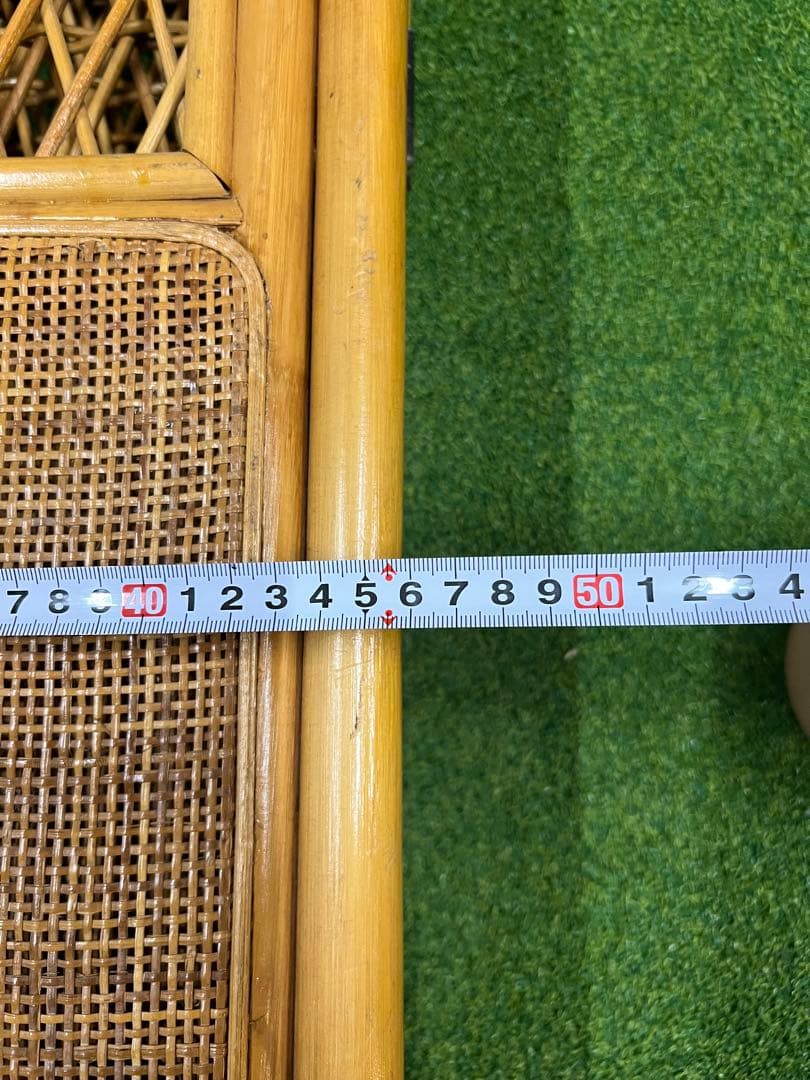 籐の衝立 4連 高さ約135 幅約46✖️4 部屋の簡易仕切り 着替時などに便利