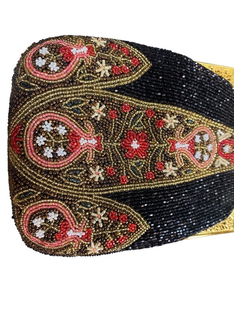 ビーズ装飾のクラッチバッグ　ルミー　ハシモト　皇帝御用達　ヴィンテージ バッグ