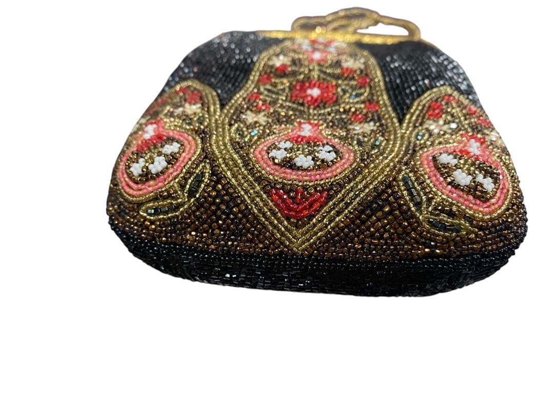 ビーズ装飾のクラッチバッグ　ルミー　ハシモト　皇帝御用達　ヴィンテージ バッグ