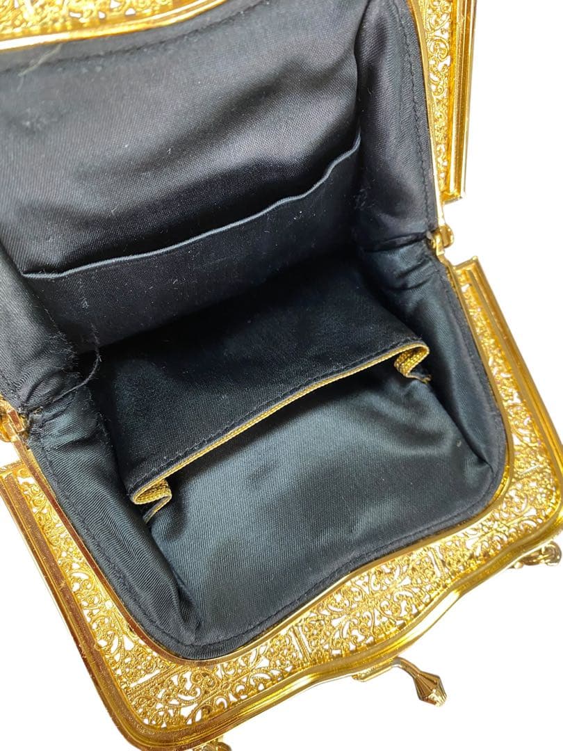 ビーズ装飾のクラッチバッグ　ルミー　ハシモト　皇帝御用達　ヴィンテージ バッグ