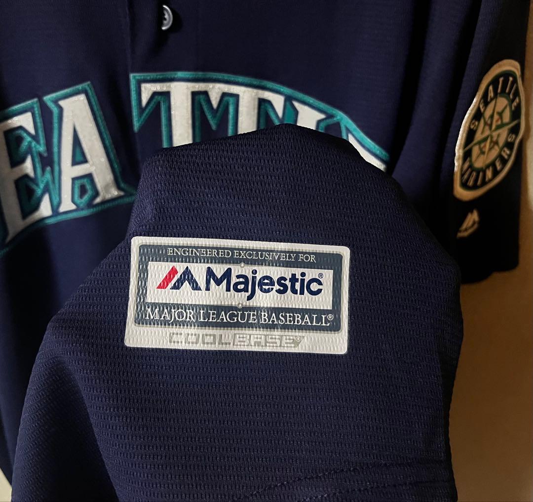 【マジェスティック】シアトルマリナーズ　イチローレプリカユニフォームXL