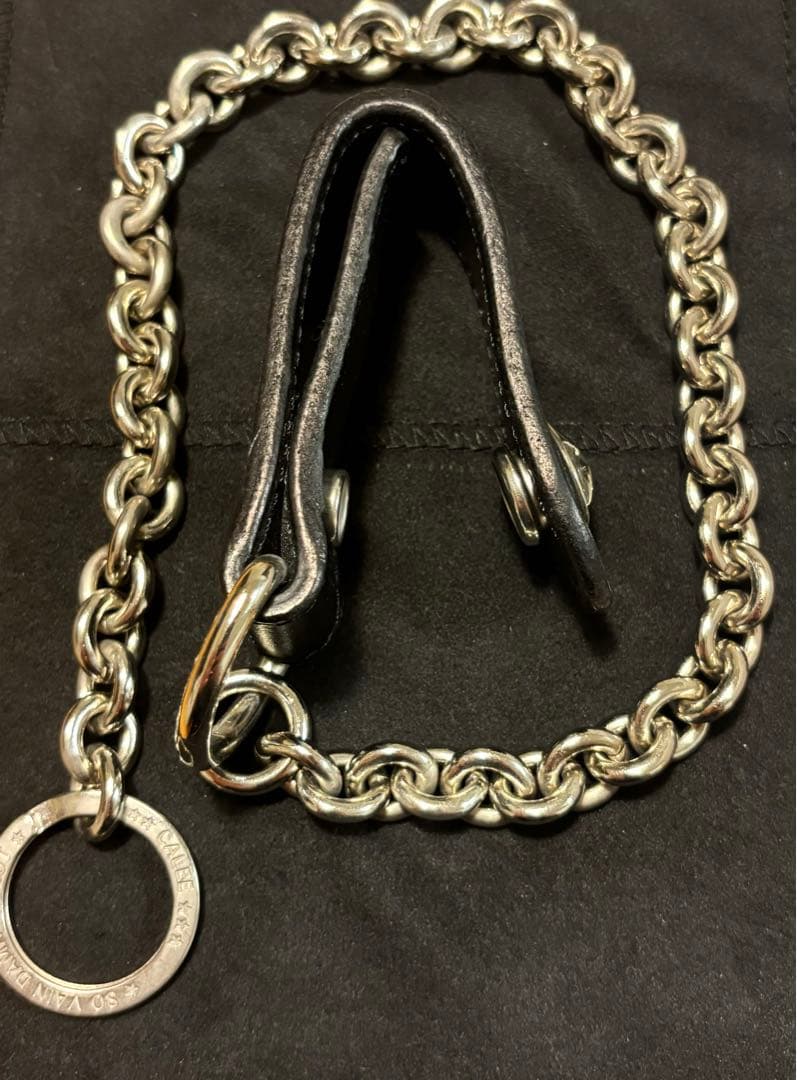 【美品】CALEE / 定番 / 本革ウォレットチェーン