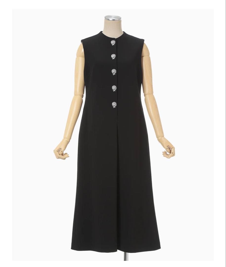 ワンピース mame Acetate Polyester sleeveless dress