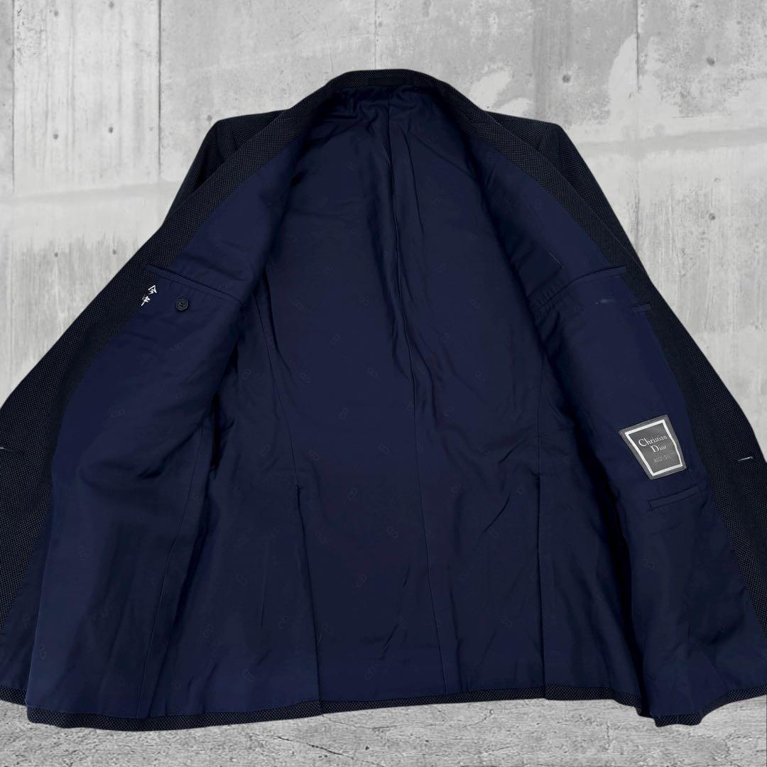 美品】Dior　クリスチャンディオール　ダブル　スーツ　ジャケット　ロゴボタン