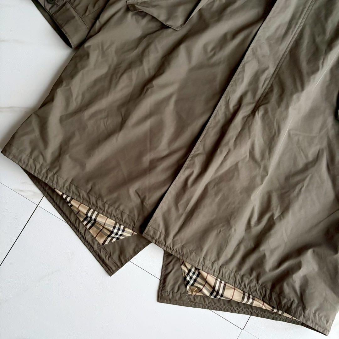 美品◆バーバリーブラックレーベル モッズコート キルティング 2way M