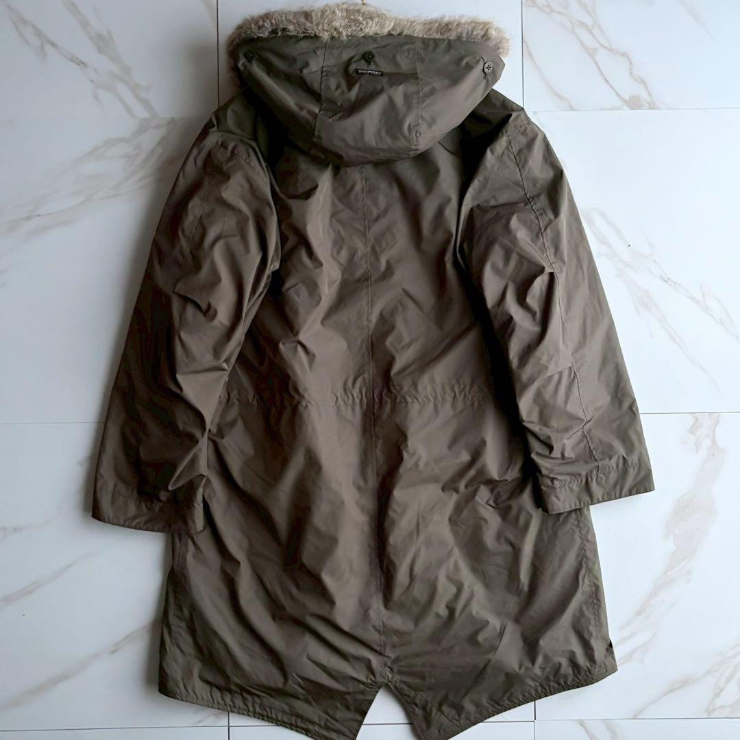 美品◆バーバリーブラックレーベル モッズコート キルティング 2way M