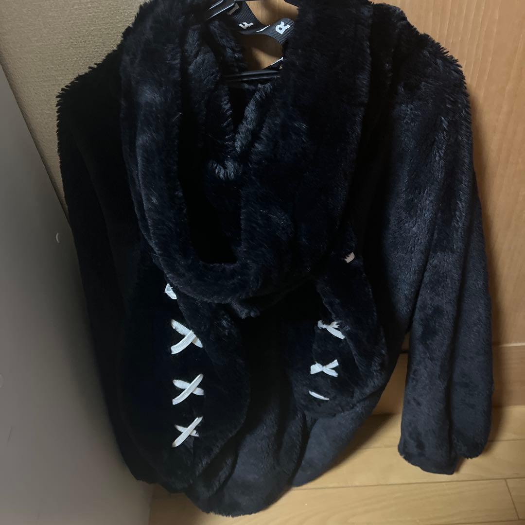 REFLEMレフレムうさ耳BIG ファーパーカーファーフーディーファーブルゾン