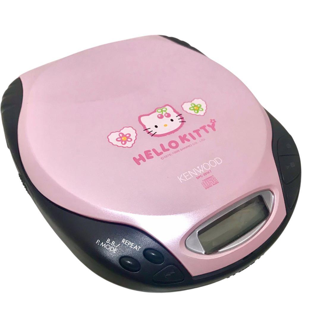 KENWOOD ハローキティ ポータブルCD プレーヤー 希少 レア サンリオ