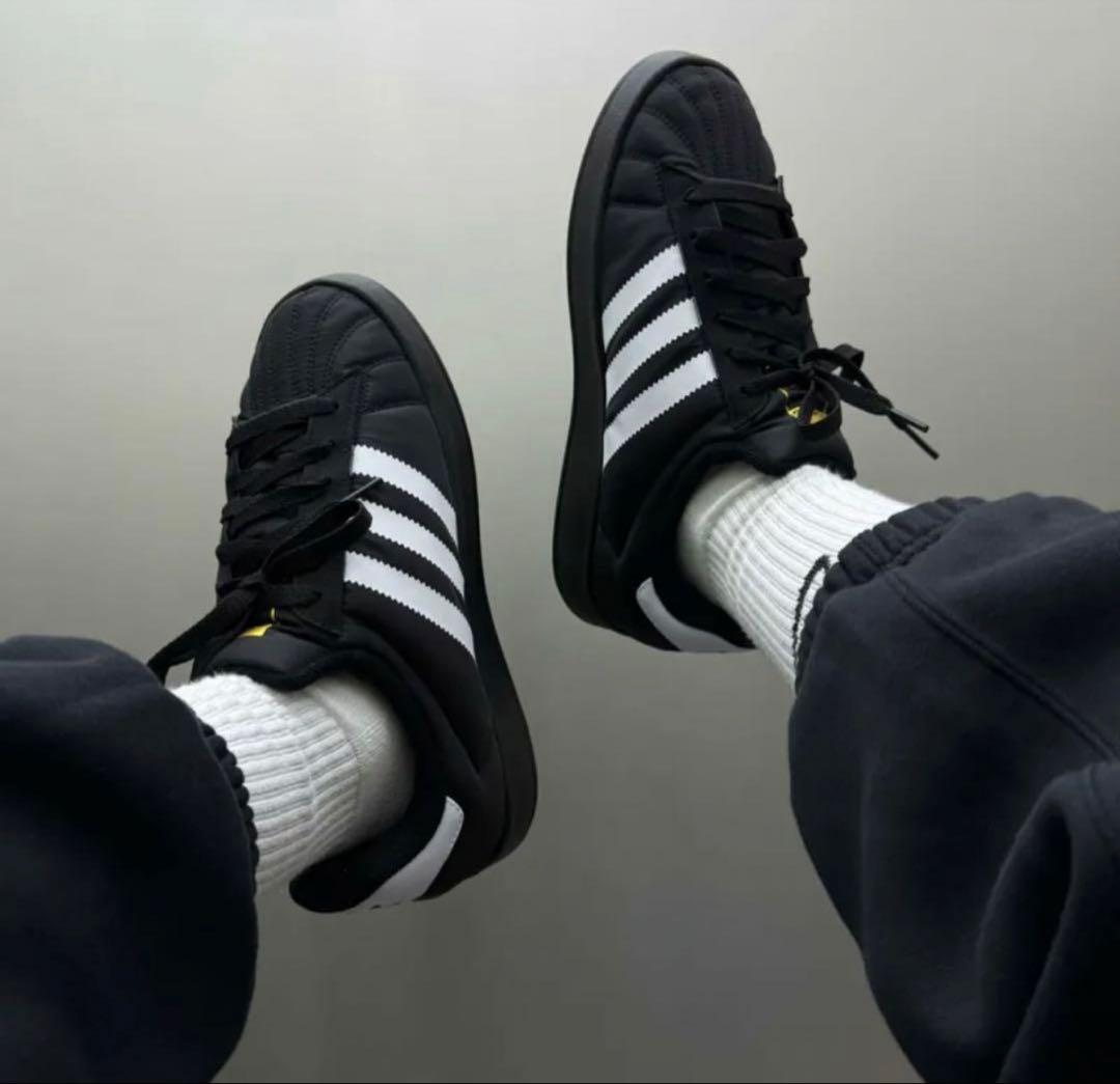 靴 adidas SUPERSTAR  W BLACK 25.5cm