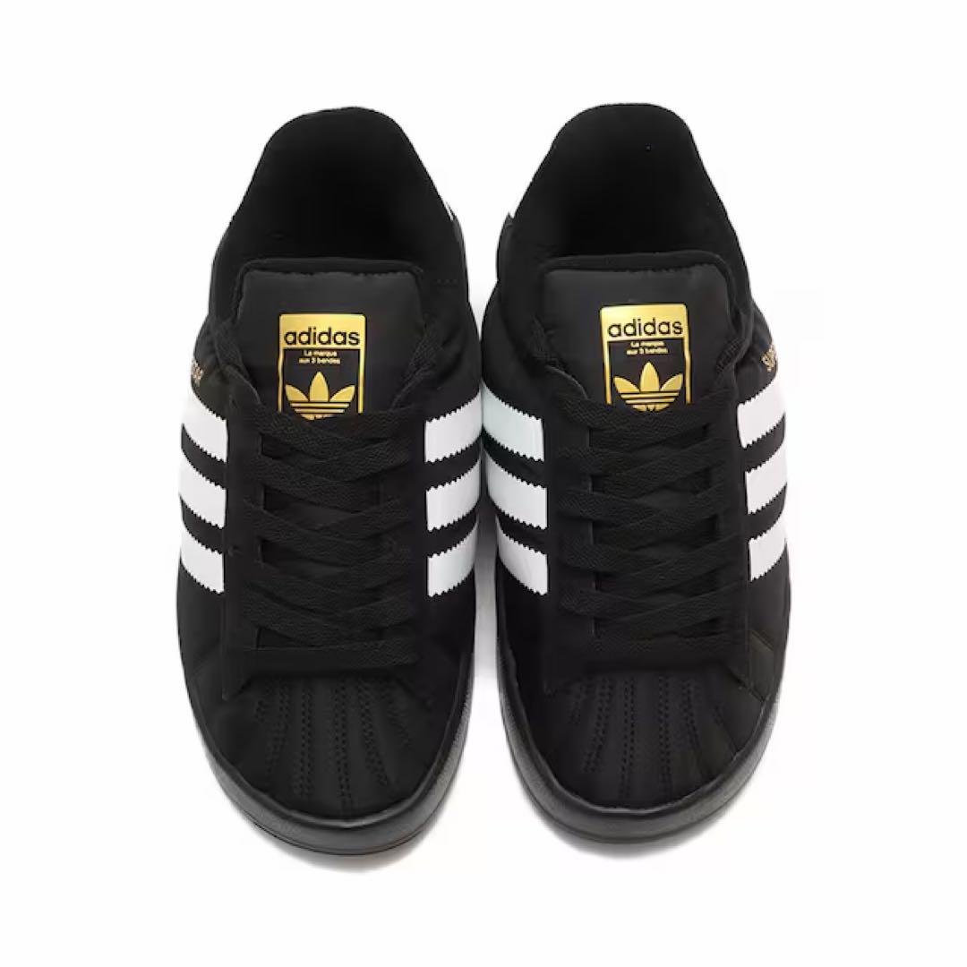 靴 adidas SUPERSTAR  W BLACK 25.5cm