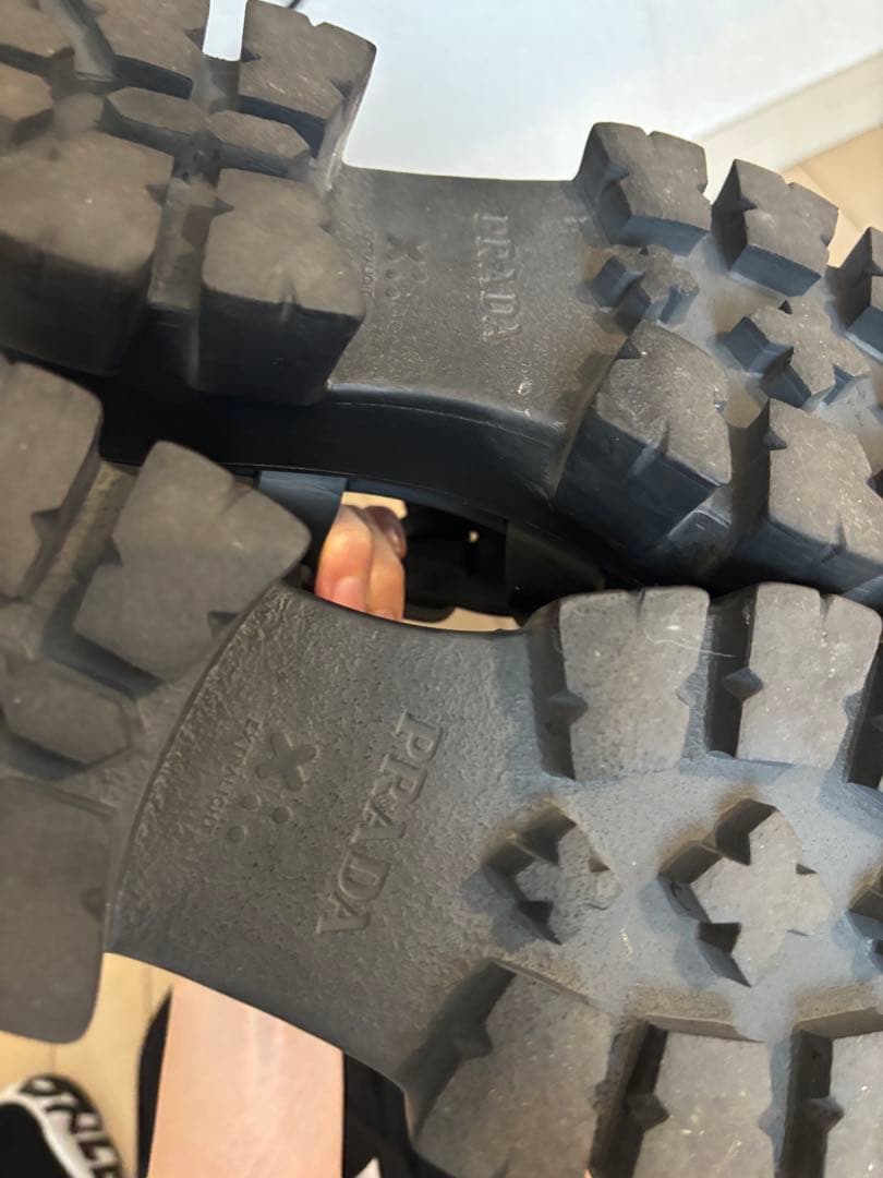 PRADA ブラック厚底サンダル　サイズ:37