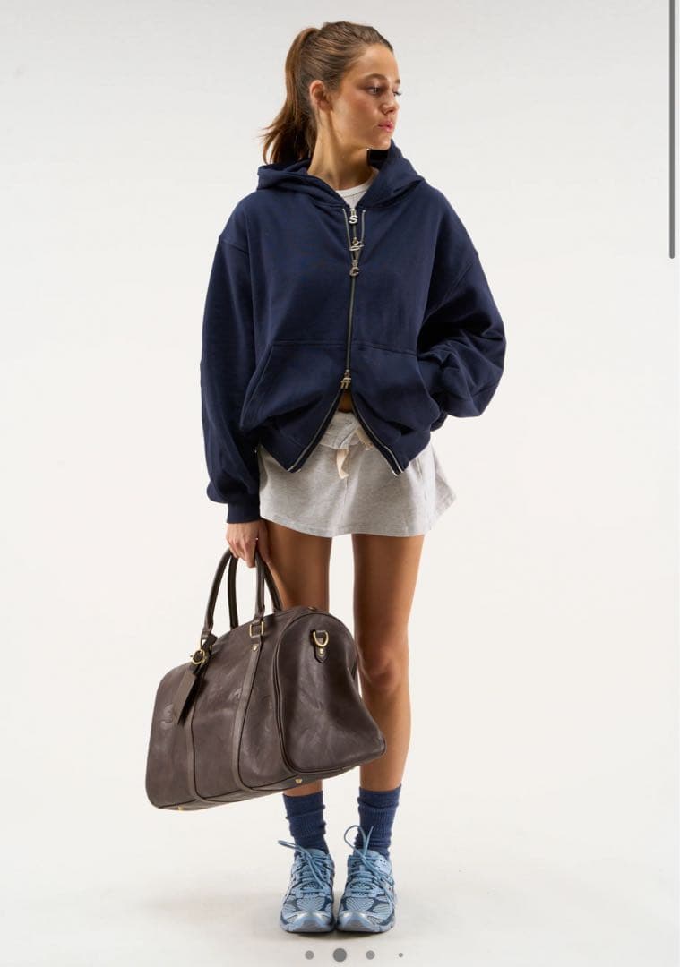 scuffers ネイビー フルジップ パーカー