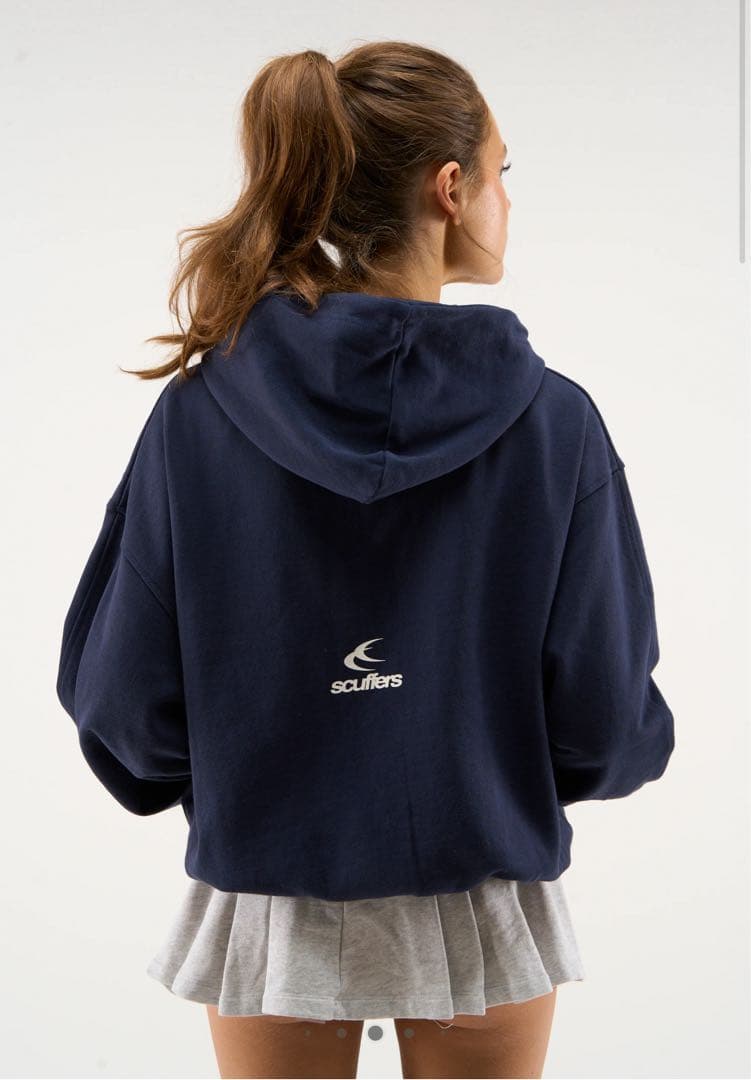 scuffers ネイビー フルジップ パーカー