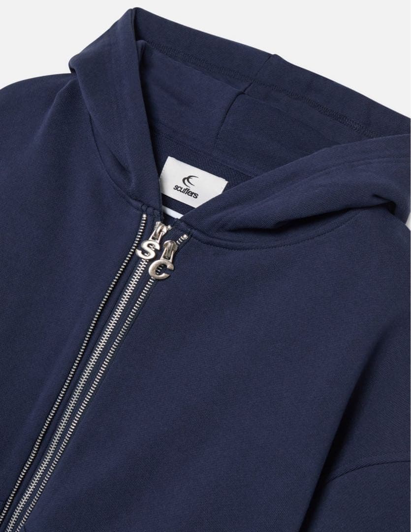 scuffers ネイビー フルジップ パーカー