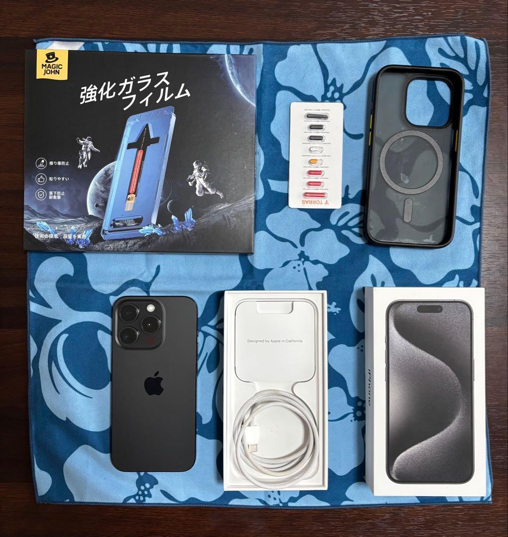 iPhone 15 Pro 1TB 整備済交換品BT100% 付属品完備＋おまけ