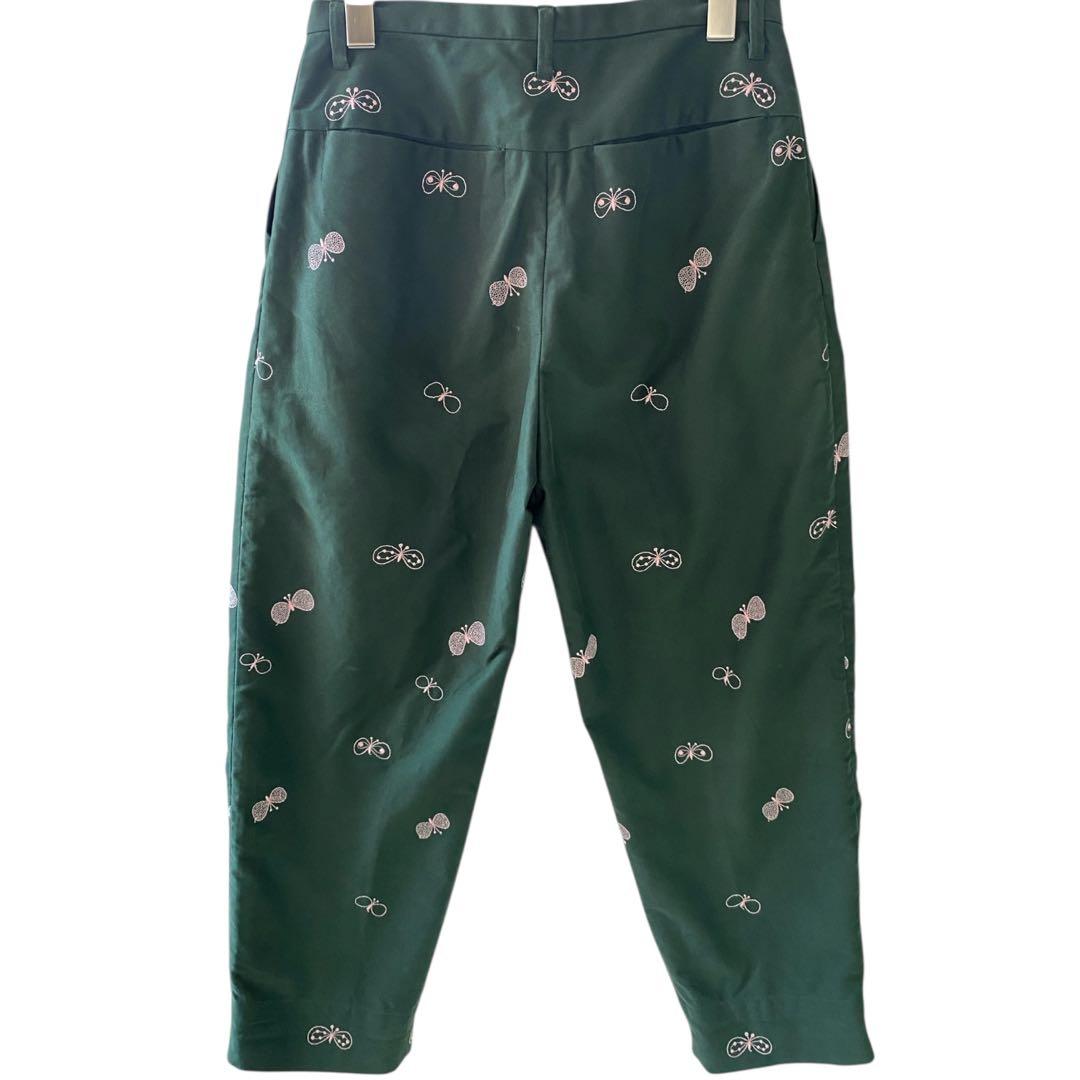 【美品】ミナペルホネン mina choucho ワイド テーパード パンツ