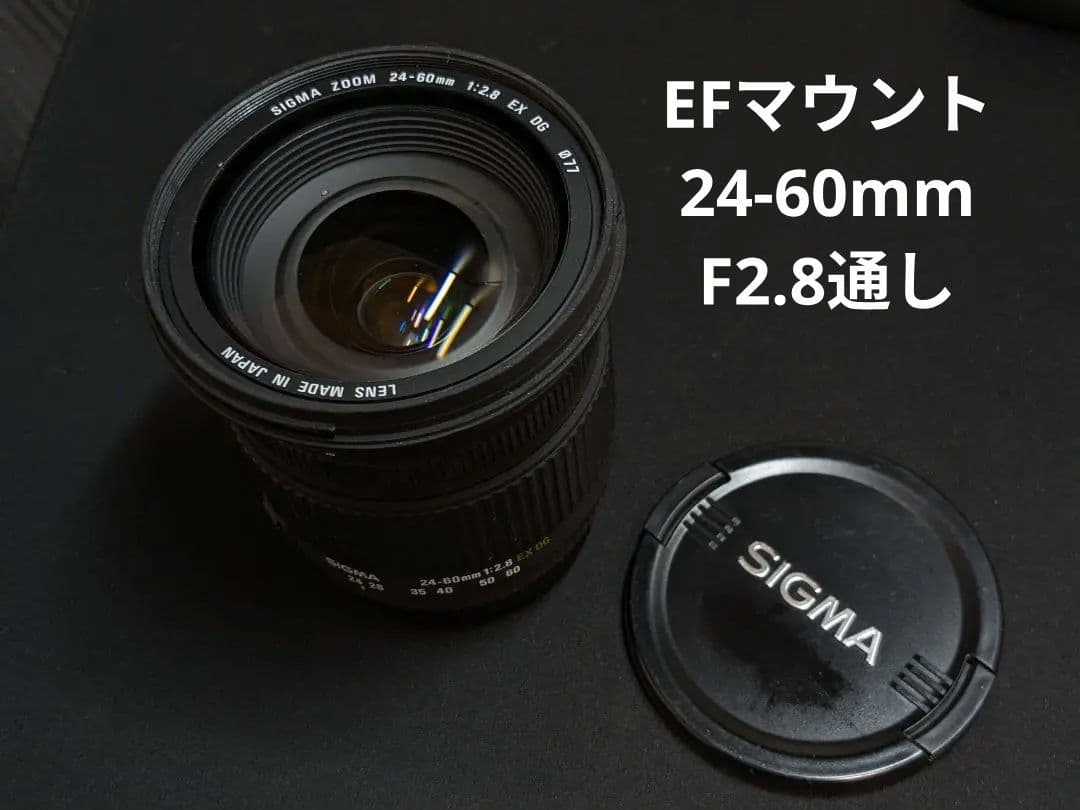 SIGMA 24-60mm 1:2.8 EX DG Canon EF フード付き