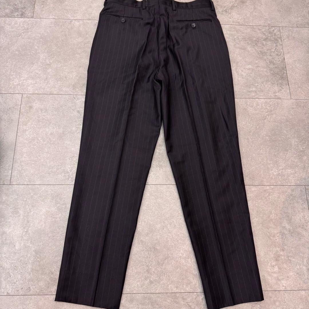 ジョルジオアルマーニ　スーツ　ストライプ　ネイビー　2B サイズL イタリア製