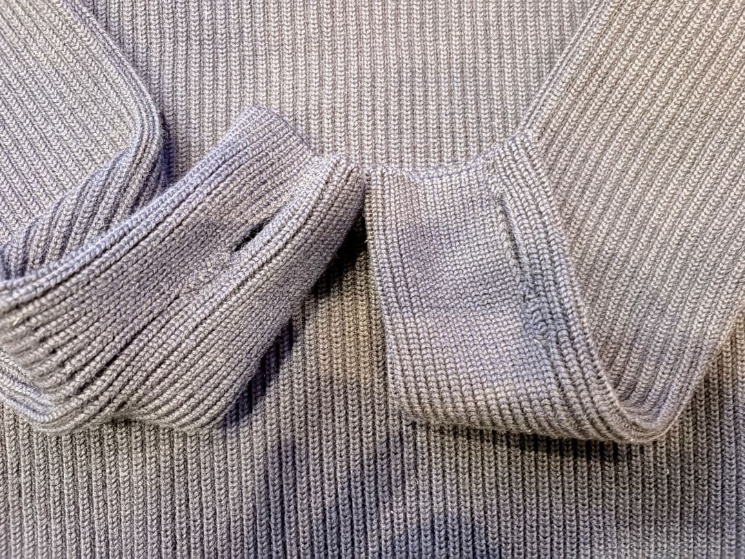 アンデルセンアンデルセン 5G クルーネックニット ネイビーブルー L