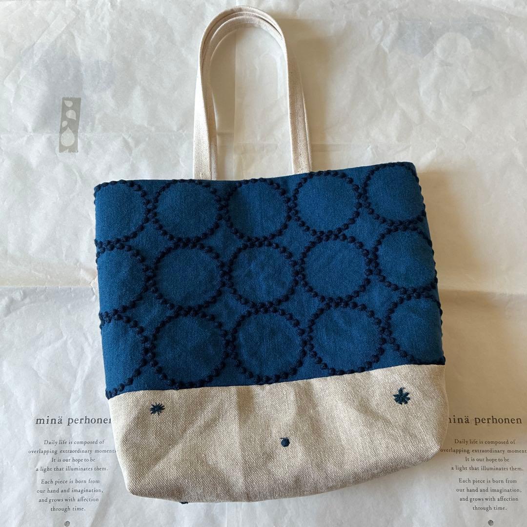 ミナペルホネン 生地使用　twitter お散歩トートバッグ